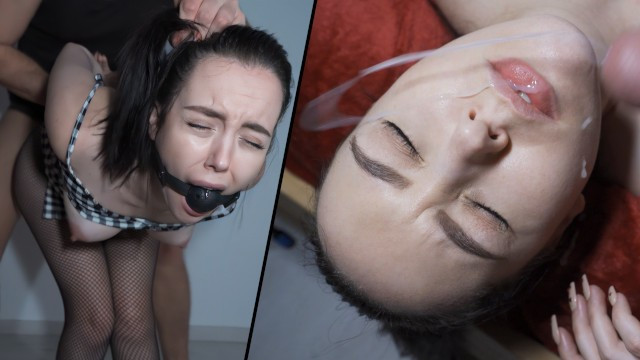 Spanish Babe Gagged, Bent Over And Showered In Cum - Full XXX Movies | ePornHIT.