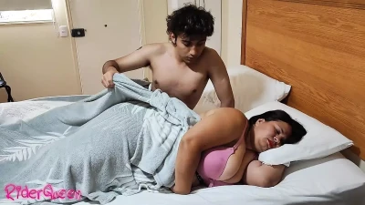 Stepson Fuck Stepmom Without Condom in travel