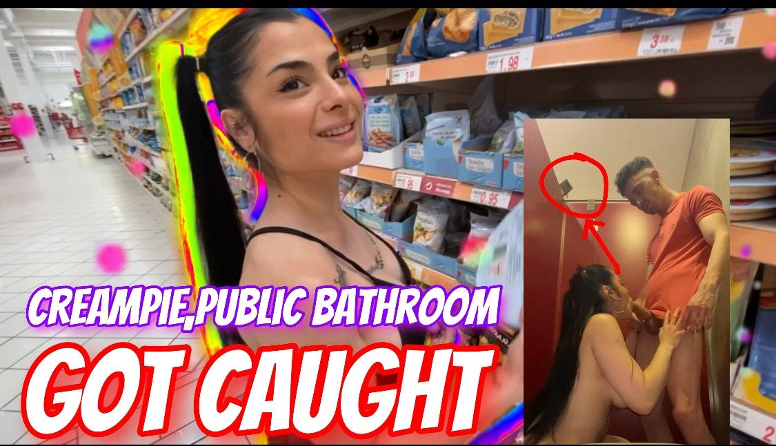 CREAMPIE, public bathroom, GOT CAUGHT - Full XXX Movies | ePornHIT.