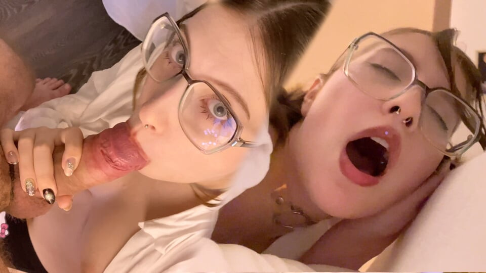 Beauty with glasses sucks dick and gets hot cum in her tight pussy (+18) - Full XXX Movies | ePornHIT.