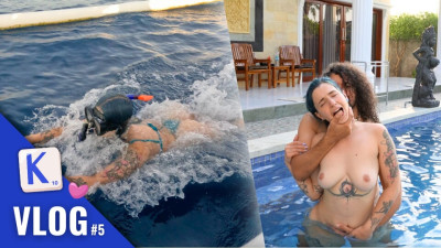 He makes her test the pool in his own way